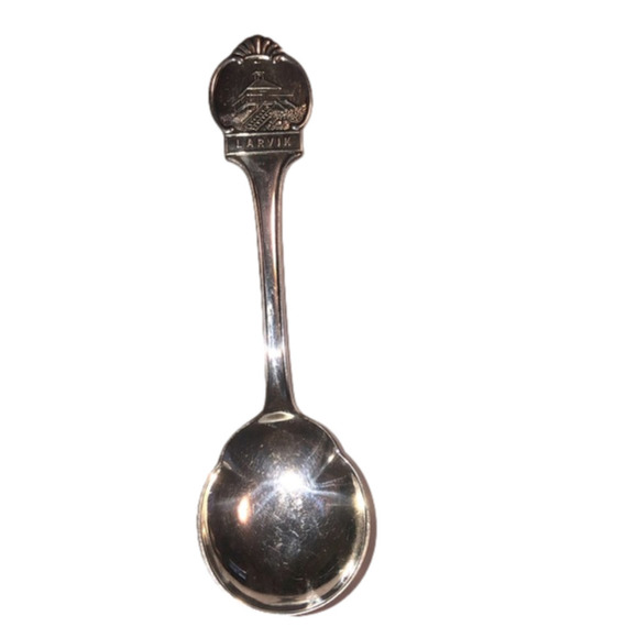 VTG 800 Silver ‘Larvik’ Collectible Spoon 5.7” - Picture 1 of 4